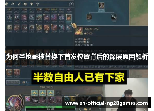 为何圣枪哥被替换下首发位置背后的深层原因解析 为何圣枪哥被替换下首发位置背后的深层原因解析